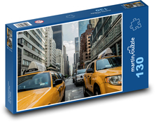 Auto - Taxi cab Puzzle 130 dílků - 28,7 x 20 cm