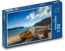 Mała łódź w zatoce Puzzle 130 elementów - 28,7x20 cm