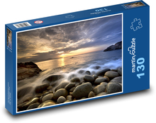 Západ slunce nad mořem Puzzle 130 dílků - 28,7 x 20 cm