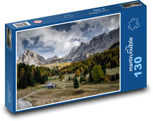 Val di Fassa w Dolomitach Puzzle 130 elementów - 28,7x20 cm