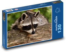 Raccoon in the woods on a tree Puzzle 130 pieces - 28.7 x 20 cm 