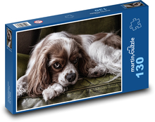 King Charles Spaniel - pes Puzzle 130 dielikov - 28,7 x 20 cm 