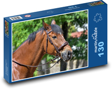 Koń w uprzęży Puzzle 130 elementów - 28,7x20 cm