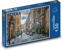Edinburgh, Scotland, historic street Puzzle 130 pieces - 28.7 x 20 cm 