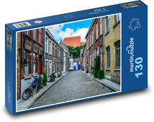 Belgie - Brugge, ulice Puzzle 130 dílků - 28,7 x 20 cm