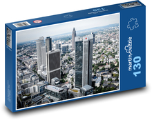 Mrakodrapy vo Frankfurte nad Mohanom Puzzle 130 dielikov - 28,7 x 20 cm 