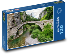 Most Konitsa v Řecku Puzzle 130 dílků - 28,7 x 20 cm