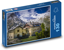 Horská chata Zillertal, Rakousko Puzzle 130 dílků - 28,7 x 20 cm