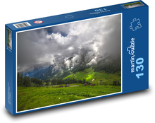 Alpská horská příroda Puzzle 130 dílků - 28,7 x 20 cm