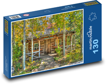 Chatka w lesie Puzzle 130 elementów - 28,7x20 cm