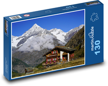 Hunting lodge in the Swiss Alps Puzzle 130 pieces - 28.7 x 20 cm 