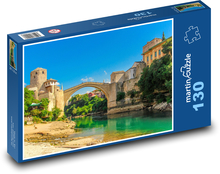 Bosna a Hercegovina - Mostar Puzzle 130 dílků - 28,7 x 20 cm