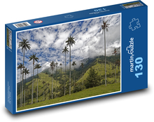 Kolumbia - palmy Puzzle 130 dielikov - 28,7 x 20 cm 