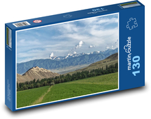 Kyrgyzstán - hory Puzzle 130 dílků - 28,7 x 20 cm
