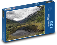 Nový Zéland - jazero Puzzle 130 dielikov - 28,7 x 20 cm 