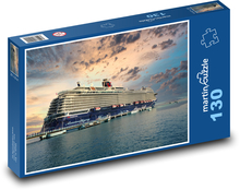 Zaoceánska loď Puzzle 130 dielikov - 28,7 x 20 cm 