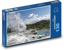 Nový Zéland - Pohutu Geyser Puzzle 130 dílků - 28,7 x 20 cm