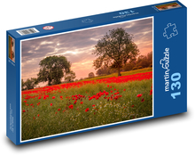 Poppy Field - Ackworth Puzzle 130 pieces - 28.7 x 20 cm