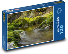Skály zarostlé mechem Puzzle 130 - 28,7x20 cm
