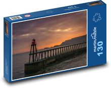 Sunset Pier Lighthouse Puzzle 130 pieces - 28.7 x 20 cm 