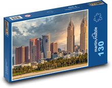 Wieżowce w Dubaju Puzzle 130 elementów - 28,7x20 cm