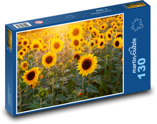 slnečnicové pole Puzzle 130 dielikov - 28,7 x 20 cm 
