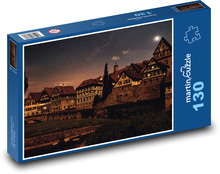 Nachtstadt in Deutschland Puzzle 130 Teile - 28,7x20 cm