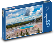 Yellowstonský národní park Puzzle 130 dílků - 28,7 x 20 cm