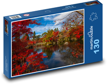 Rozkvetlá japonská zahrada Puzzle 130 - 28,7x20 cm