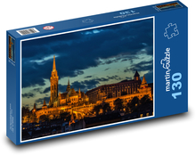 Budapešť v noci - Maďarsko Puzzle 130 - 28,7x20 cm