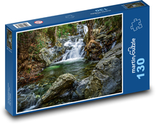 Wasserfall, Floß, Bach Puzzle 130 Teile - 28,7x20 cm