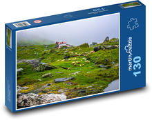 Ranná hmla nad jazerom Puzzle 130 dielikov - 28,7 x 20 cm