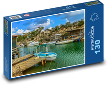 rybárske lode Puzzle 130 dielikov - 28,7 x 20 cm 