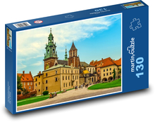 Kráľovský hrad Wawel v Krakove, Poľsko Puzzle 130 dielikov - 28,7 x 20 cm 