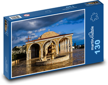 Kamenná fontána v Ayia Napa, Kypr Puzzle 130 dílků - 28,7 x 20 cm