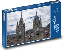 Bazylika Quito - Ekwador Puzzle 130 elementów - 28,7x20 cm