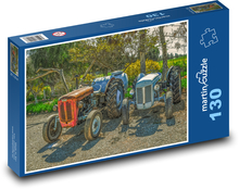 Staré traktory Puzzle 130 dílků - 28,7 x 20 cm