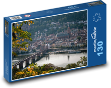 Belgien - eine Stadt über dem Fluss Puzzle 130 Teile - 28,7x20 cm