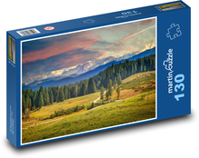 Příroda, silnice, hory Puzzle 130 dílků - 28,7 x 20 cm