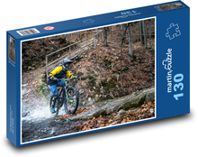 Kolo MTB v lese Puzzle 130 - 28,7x20 cm