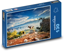 Nature, mountains, goats Puzzle 130 pieces - 28.7 x 20 cm 