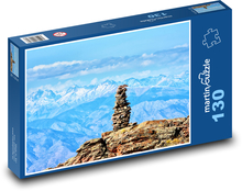 Wieża skał w górach Puzzle 130 elementów - 28,7x20 cm