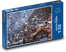 Wsie w górach Puzzle 130 elementów - 28,7x20 cm