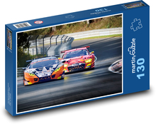 Race cars on the circuit Puzzle 130 pieces - 28.7 x 20 cm 