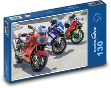 Road motorcycles Puzzle 130 pieces - 28.7 x 20 cm 