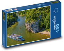 Boot auf der Donau - Österreich Puzzle 130 Teile - 28,7x20 cm
