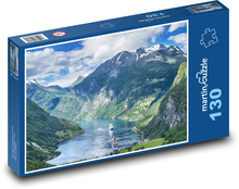 Nórsko - Fjordy Puzzle 130 dielikov - 28,7 x 20 cm 