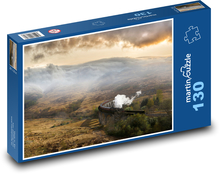 Train on a stone bridge Puzzle 130 pieces - 28.7 x 20 cm 