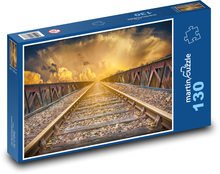 Železničné trate Puzzle 130 dielikov - 28,7 x 20 cm 