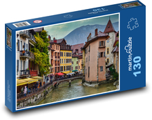 Stadt, Fluss, Brücke Puzzle 130 Teile - 28,7x20 cm